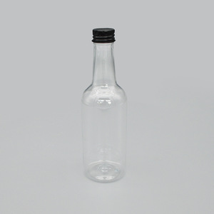 Transparent <b>Plastic</b> <b>Bottle</b> 250ml Pet Screw Cap Cylinder Beverage Packaging - Product Image 1