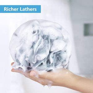Colorful Loofah Shower Puff Bath Sponge Eco-certified 50g Light Weight Flower <b>Scrub</b> Ball for <b>Body</b> Cleaner Net PE Material - Product Image 6