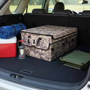 Organisateur de voiture pliable en Oxford et PU pour dossier de siège et <span class=keywords><strong>coffre</strong></span>, avec <span class=keywords><strong>poubelle</strong></span> intégrée, pour rangement d'accessoires de siège auto - Product Image 4