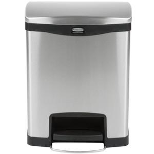 Cestino per Rifiuti con Pedale in Acciaio Inox Rubbermaid 30L Nero per Cucina - Product Image 1
