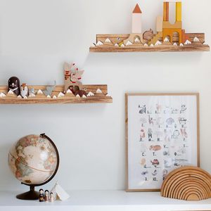 202405 3 étagères flottantes de <span class=keywords><strong>montagne</strong></span> de neige <span class=keywords><strong>livre</strong></span> de pépinière en bois mural rustique en bois pour chambre d'enfants - Product Image 3