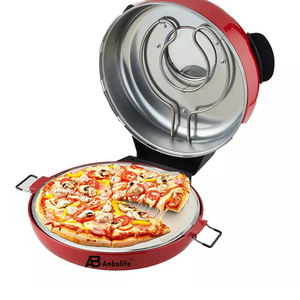 Anbolife Nouvelle Vente Directe Usine Machine à Pizza Électrique 12 pouces avec Plaque en Pierre, Temps de Cuisson 5 Minutes, Arrêt Automatique et Préchauffage - Product Image 5
