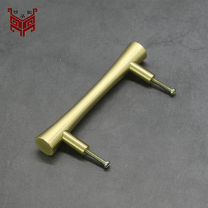 Brass Cabinet Handles Bar Shape Minimalist Design Antirust For Cabinet Doors And Drawers - Product Image 3