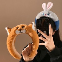 Bandeau en peluche Nick Fox et Judy Rabbit de Zootopia pour femmes, mignon, dessin animé, cadeau doux, coiffe spéciale pour femmes