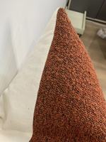 Innermor poids lourd Texture tissé tissu Sherpa fausse fourrure taie d'oreiller carré décoratif hôtel Boucle housse de coussin solide maison