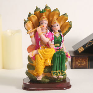 風水樹脂工芸品ヒンドゥー教の神像タイヴィシュヌとラクシュミ夫婦の彫刻東南アジアタイ寺院の装飾品 - Product Image 3