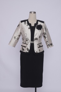 Vestido de Fiesta Formal para Mujer, Talla Grande, Brocado de Alta Calidad, Corte Recto, Largo hasta la Rodilla, 5XL, ODM - Product Image 6