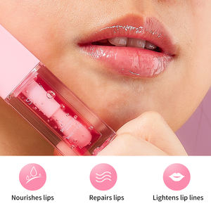 Logotipo personalizado Aceite de aguacate vegano Tinte de labios de fresa Tintado impermeable Hidratante Aceite de labios de etiqueta privada - Product Image 5