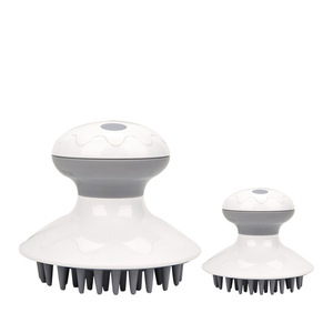 Scalp Care <b>Head</b> Spa Massager Silicone Vibration Brush For Men And Women Hair <b>Styling</b> Tool White - Product Image 1