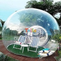 Dôme igloo transparent de luxe pour l'extérieur, tente de camping igloo, chambre à coucher gonflable à bulles