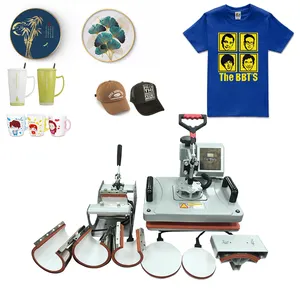 8 in one heat press machines transfer sublimation cup heat press machine htv heat transfer vinyl press transfer machine