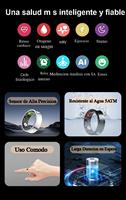 Anillo Inteligente de Salud K3, Monitor de Actividad Física Unisex, Control de Oxígeno en Sangre, Frecuencia Cardíaca, Seguimiento del Sueño, Control por Aplicación, Resistente al Agua IP67, Titanio