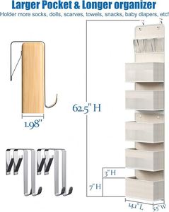 Organizador de Armario y Almacenamiento, Organizador para Colgar Sobre la Puerta, 6 Estantes, Almacenamiento para Autocaravanas, Organizador para Colgar Detrás de la Puerta - Product Image 2