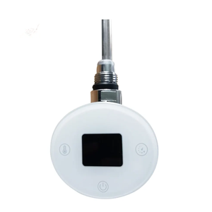 จอแสดงผล LED ตัวควบคุมอุณหภูมิ องค์ประกอบทำความร้อนสำหรับราวแขวนผ้าเช็ดตัว สีขาว สีดำ - Product Image 1