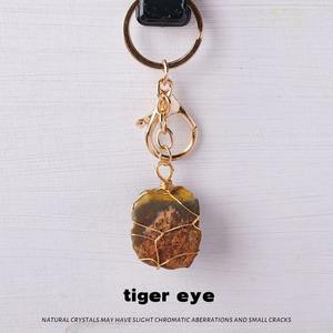 Gantungan Kunci kristal buatan tangan-liontin batu mentah kustom untuk toko hadiah Spiritual (harga grosir) - Product Image 5