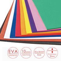Foska OEM/OD 2mm Hochflexible Schaumstoff-Farbige Papierschneidematten 20*30cm EVA-Schaumstoffplatten-Rolle für Scrapbooking und Basteln