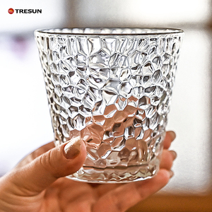 Manufacturer lower price unique hammer patterns whisky glass drinking glassTumbler cup 300ml water glass cup - Product Image 6