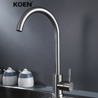 Robinets mélangeurs d'eau rotatifs à 360 degrés Robinets à poignée unique et filtre à eau pour évier de cuisine en laiton Robinets d'évier d'eau chaude et froide