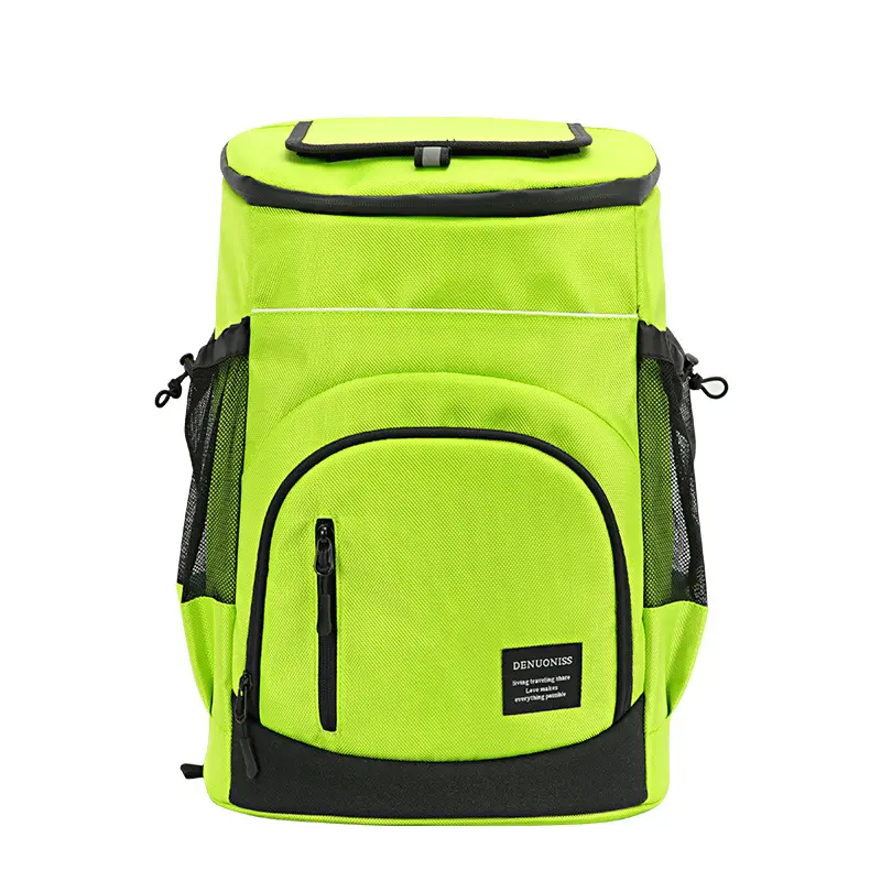 33L 1618 Polyester Fluorescent Green Custom Reusable Insulated