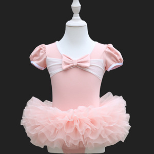 Vestido <span class=keywords><strong>de</strong></span> Ballet <span class=keywords><strong>de</strong></span> Algodón para Niñas <span class=keywords><strong>con</strong></span> Mangas Cortas Abullonadas, Tutú <span class=keywords><strong>con</strong></span> Lazo Grande, Leotardo <span class=keywords><strong>con</strong></span> Panel <span class=keywords><strong>de</strong></span> Malla, Falda <span class=keywords><strong>de</strong></span> Tul <span class=keywords><strong>con</strong></span> Volantes en Capas, <span class=keywords><strong>Disfraz</strong></span> <span class=keywords><strong>de</strong></span> Danza para Niñas - Product Image 6