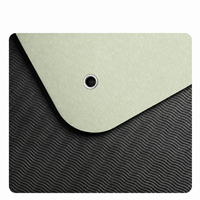 Tapis de yoga TPE 6 mm anti-choc et antidérapant, fixation murale, pour salle de sport et studio, avec logo personnalisé