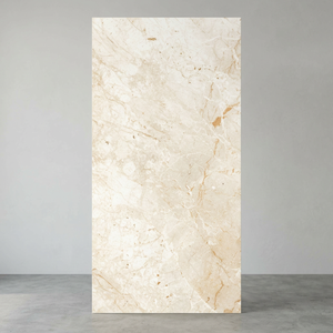 Azulejos de porcelana pulida Lorenz Crema de 800x1600 mm con diseño de mármol crema para proyectos comerciales de alta gama - Product Image 2