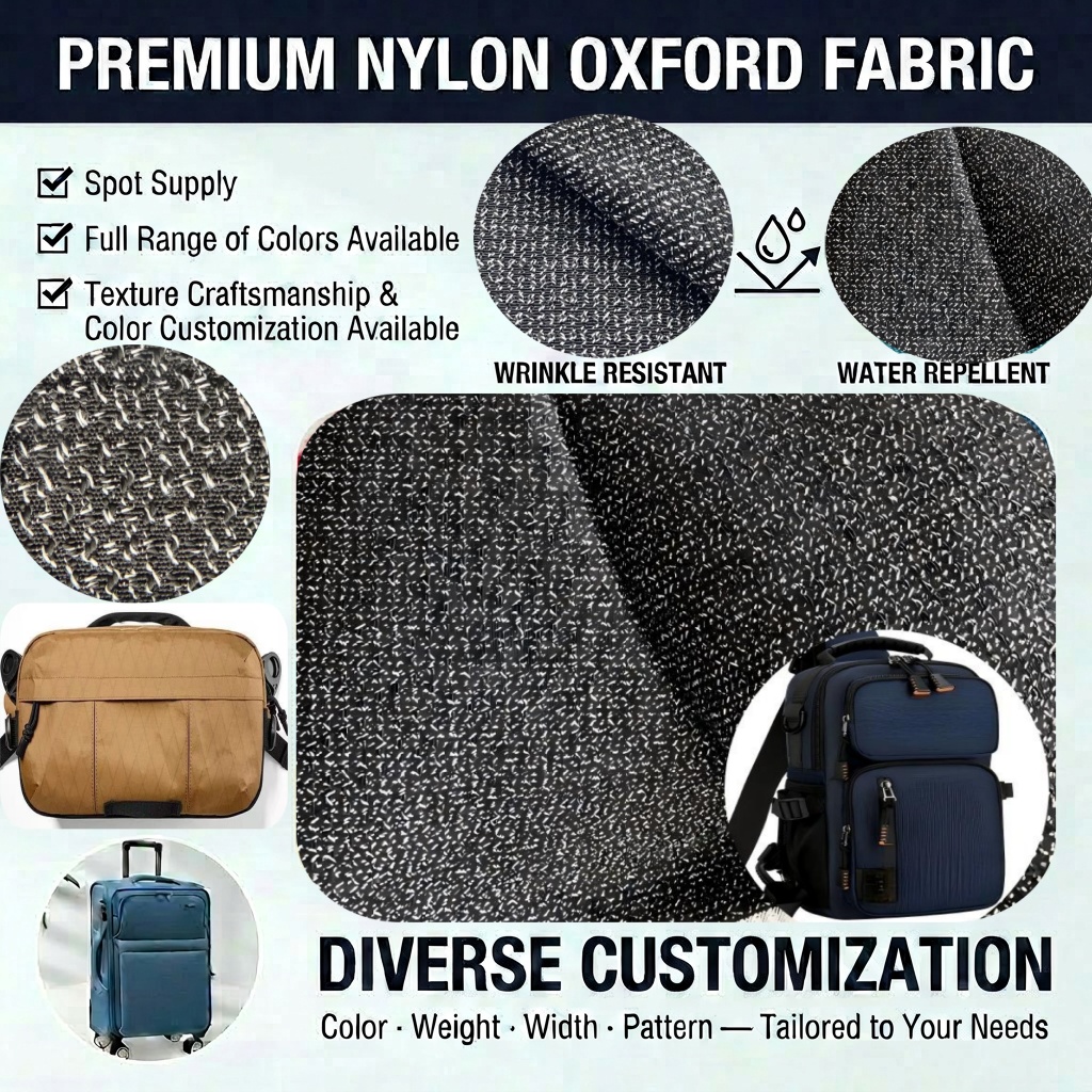 Wholesale 1200D Double-Color Durable Nylon Jacquard Oxford Fabric for Handbags Backpacks Luggage Tents Outdoor