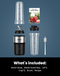 Điện Lắc chai với 2*24oz du lịch chai 900W duy nhất phục vụ máy xay sinh tố cho lắc và smoothies - Product Image 5