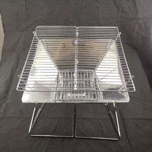 Parrilla Plegable de Acero Inoxidable para Barbacoa, Estufa de Carbón para Campamento con Estuche de Transporte, Cocina al Aire Libre - Product Image 4