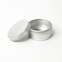 Pot en aluminium 60g 100g Récipient cosmétique en étain Cire pour cheveux Récipients cosmétiques Boîte d'emballage de thé 50ml 100ml 150ml 200ml 250ml