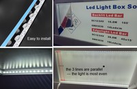 Bande de super bonne qualité smd3030 28.8w rigidement led ip67 étanche bande lumineuse rigide pour boîte à lumière double face