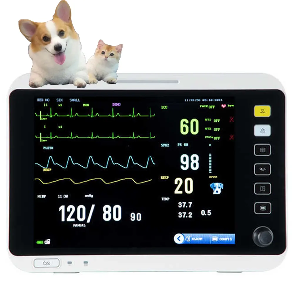 Draagbare Vitale Functies Patiëntmonitor Type Dierenarts Multiparameter Patiëntmonitor