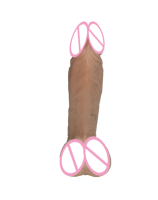 Énormes Godemichés en Silicone Souple Couleur Chair pour Femmes