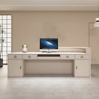 Bureau de réception en bois massif en forme de L, moderne et luxueux, pour hôtel, hôpital, couleur personnalisable, écologique, durable, usage commercial
