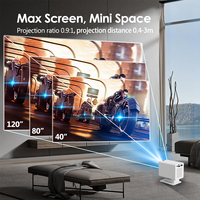 Nouveau projecteur de cinéma domestique LCD intelligent portable mini Android 100 Ansi Lumens Wifi, vidéo native 720P