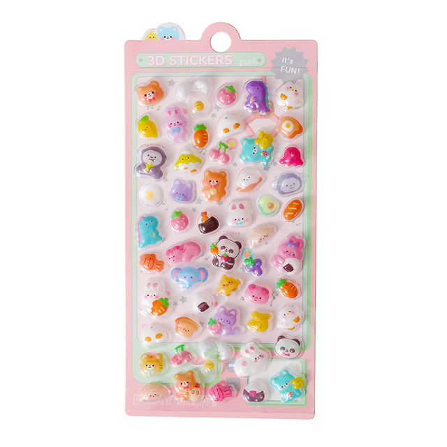 Customizable 3D Relief DIY Mobile Phone Shell Stickers - Eco-Friendly Waterproof Paper Material, Fun Handmade Home Decoration