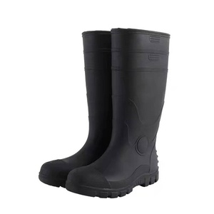 Top-level S5 <strong>Wellington</strong> Unisex Anti-static PVC Shoes Steel Toe and Midsole Mining Agricultural Waterproof Work Safety Rain <strong>Boots</strong> - Product Image 1