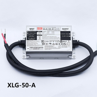 Mean well-fuente de alimentación LED XLG-50-A, controlador LED Meanwell para iluminación, resistente al agua IP67, modo de potencia constante, 50W