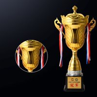Fabricant personnalisé football basket-ball football métal trophée or récompense cricket trophée coupe
