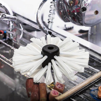 Brosse de nettoyage industrielle en fibres synthétiques TDF Premium avec revêtement Picote, personnalisation OEM, trous de 6 cm de diamètre pour le nettoyage des canalisations d'égouts