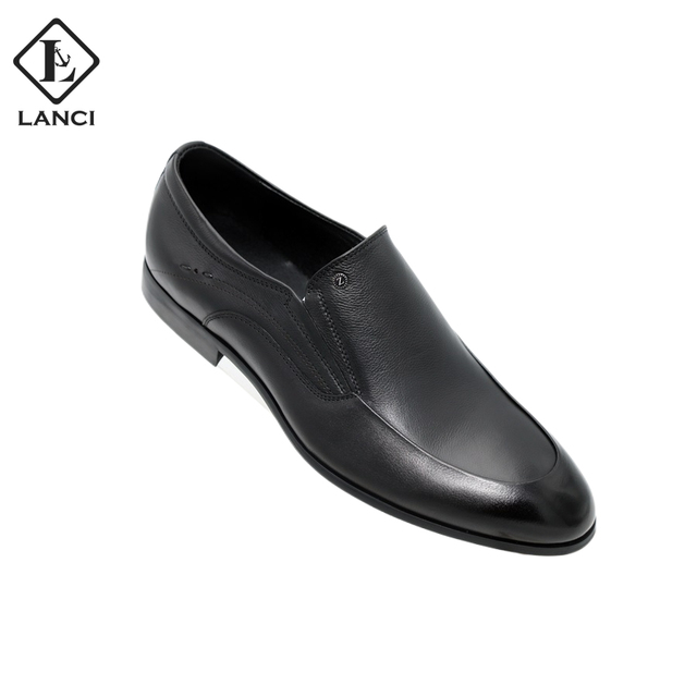 LANCI 2023 Hot Sale Handmade Men Dress Shoes Leather Work Loafers Men Luxury Genuine Leather Loafers Shoes
