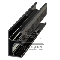 Rail de montage de panneaux solaires YZ au meilleur prix, en aluminium anodisé AL6005-T5 de haute qualité, garantie 12 ans, pour montage sur toit ou éolien