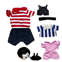 Vêtements de poupée personnalisés, broderie sur mesure ODM pour poupée en coton style Kpop, vêtements en gros personnalisés en usine à faible MOQ
