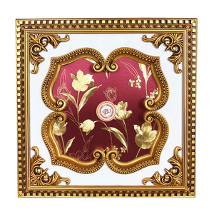 Banruo Top bán hàng Polystyrene gạch Trần 3D mô hình thiết kế trang trí trần huy chương cho ánh sáng lịch thi đấu - Product Image 1