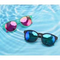 Lunettes de soleil polarisées rondes unisexes tendance 2024, protection UV400, lunettes de soleil pour femmes, style écaille de tortue