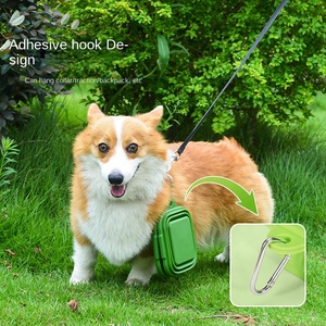 Tragbare, umweltfreundliche Silikon-Haustierschüssel für den Außenbereich, zusammenklappbare doppelte Hundeschüssel, quadratische Trink- und Futterschüssel für Katzen und Hunde - Product Image 4