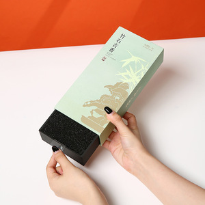 Caja de Embalaje de Té Personalizada, Caja de Regalo de Papel con Cajón Extraíble para Té de Flores Pu'er Longjing, Personalización - Product Image 1