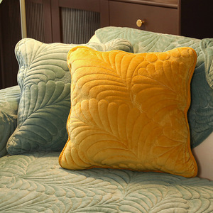 Cojín de sofá de terciopelo de leche, cojín de asiento antideslizante de invierno, <span class=keywords><strong>colcha</strong></span> acolchada moderna simple gruesa - Product Image 5