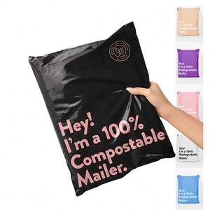 Sacs d'expédition en polymailers à base de plantes pour vêtements, impression de logo personnalisée pour polymailers d'expédition 10x13 6x9 5.75x9 6x10 Courrier postal - Product Image 4