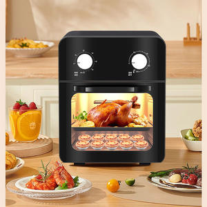 Friteuse à air intelligente 28x31x34cm carrée électrique sans huile avec fenêtre de visualisation pour une cuisson saine - Product Image 1